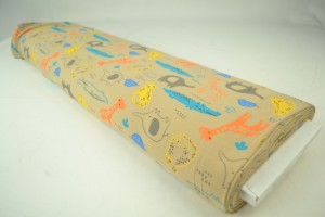 Cotton jersey print - wow 64-39 beige