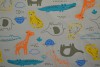 Cotton jersey print - wow 64-25 silvergrey