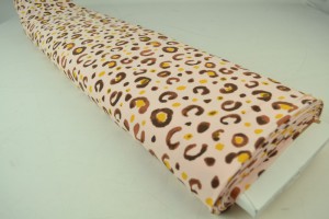 Cotton jersey print - wow 63-04 baby pink