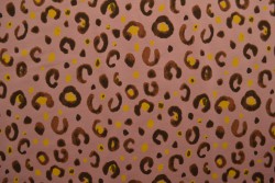 Cotton jersey print - wow 63-37 old pink