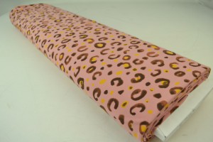 Cotton jersey print - wow 63-37 old pink