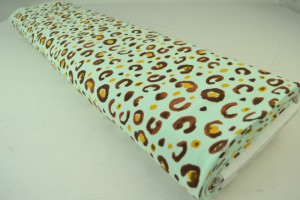 Cotton jersey print - wow 63-41 mint green