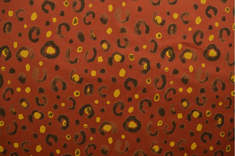Cotton jersey print - wow 63-42 copper