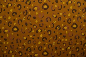 Cotton jersey print - wow 63-44 dark ochre yellow