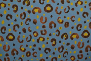 Cotton jersey print - wow 63-138 steel blue