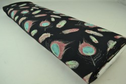 Cotton jersey print - wow 62-03 black