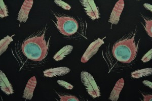 Cotton jersey print - wow 62-03 black