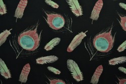 Cotton jersey print - wow 62-03 black