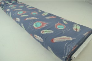 Cotton jersey print - wow 62-17 dark grey