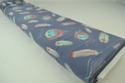 Cotton jersey print - wow 62-17 dark grey