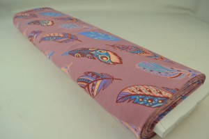Cotton jersey print - wow 61-38 dark old pink