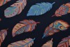 Cotton jersey print - wow 61-49 navy