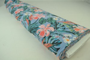 Cotton jersey print - wow 60-138 steel blue