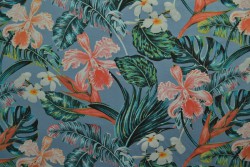Cotton jersey print - wow 60-138 steel blue