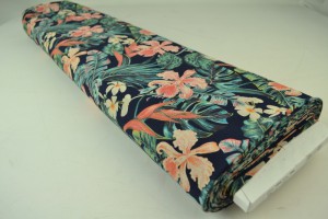 Cotton jersey print - wow 60-49 navy