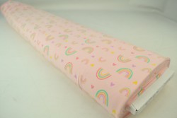 Cotton jersey print - wow 58-04 baby pink