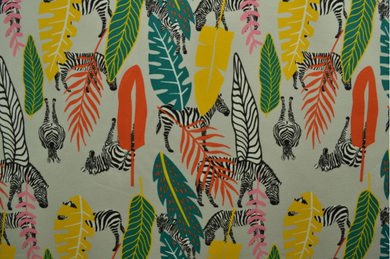 Cotton jersey print - wow 56-25 silvergrey