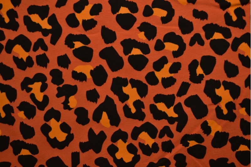 Cotton jersey print - wow 54-42 copper