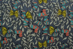 Cotton jersey print - wow 53-17 dark grey