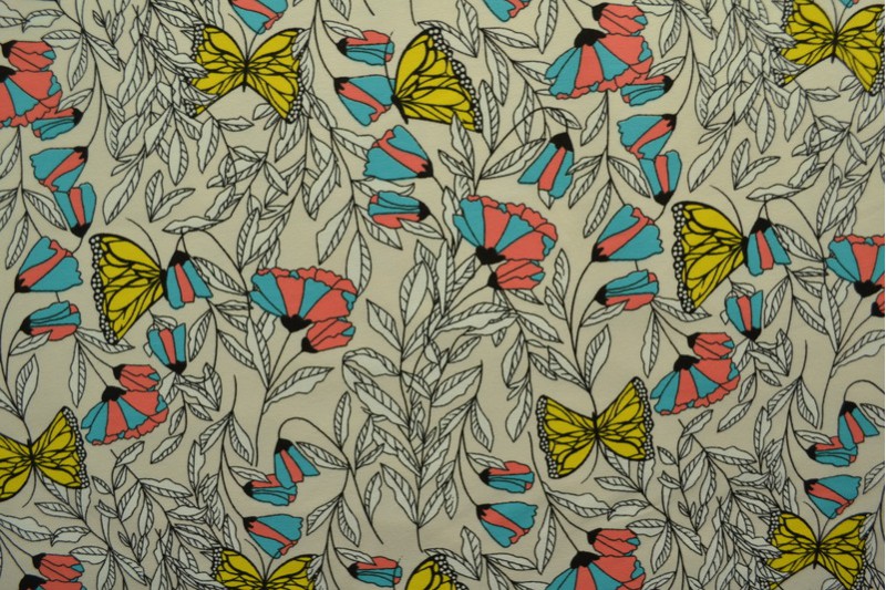 Cotton jersey print - wow 53-22 champagne