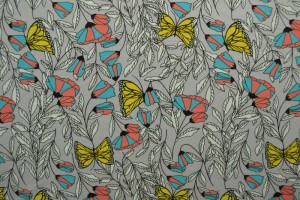 Cotton jersey print - wow 53-25 silvergrey