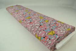 Cotton jersey print - wow 53-38 dark old pink