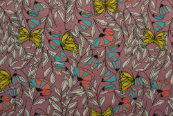 Cotton jersey print - wow 53-38 dark old pink