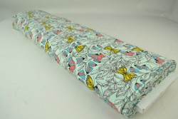 Cotton jersey print - wow 53-41 mint green