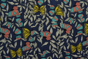 Cotton jersey print - wow 53-49 navy