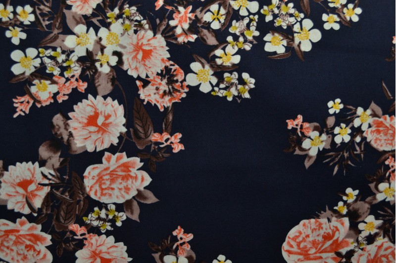Cotton print 8005-3 navy
