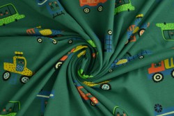 Cotton jersey print - wow 01-32 green