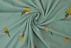 Cotton jersey print - wow 04-34 old green