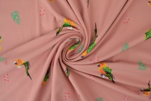 Cotton jersey print - wow 04-37 old pink