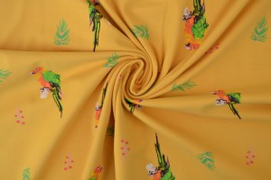 Cotton jersey print - wow 04-47 ochre yellow