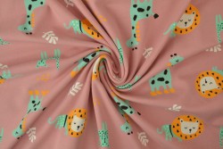 Cotton jersey print - wow 06-37 old pink