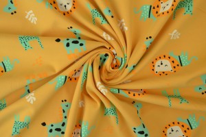 Cotton jersey print - wow 06-47 ochre yellow