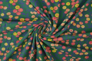 Cotton jersey print - wow 12-32 green