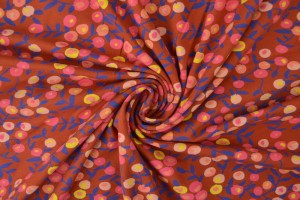 Cotton jersey print - wow 12-42 copper