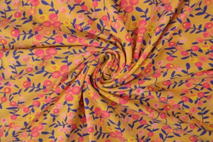 Cotton jersey print - wow 12-47 ochre yellow
