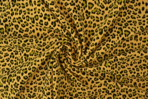 Cotton jersey print - wow 14-47 ochre yellow