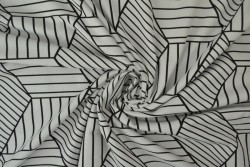 Cotton jersey print - wow 18-25 silvergrey