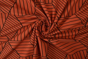 Cotton jersey print - wow 18-42 copper