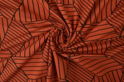 Cotton jersey print - wow 18-42 copper