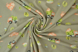 Cotton jersey print - wow 34-01 grey