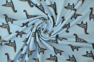 Cotton jersey print - wow 44-01 baby blue