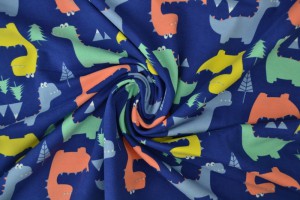 Cotton jersey print - wow 45-01 blue