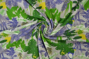 Cotton jersey print - wow 52-25 silvergrey