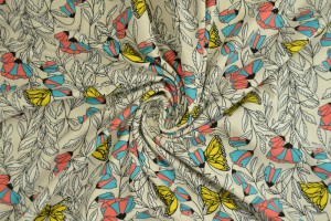 Cotton jersey print - wow 53-22 champagne