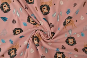 Cotton jersey print - wow 09-37 old pink