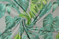 Cotton jersey print - wow 16-25 silvergrey